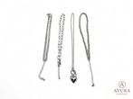 Dames halsketting - set van 4 - Zilverkleurig of Goudkleurig, Verzenden, Nieuw, Zilver, Overige materialen