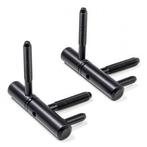 Inboorpaumelle | AXA | 2 stuks (Houten kozijnen, Zwart), Verzenden, Nieuw