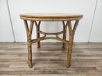 Salontafel - Tuin bijzettafel van riet uit de jaren 70 -