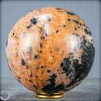 Natuurlijke eerste kwaliteit oranje calciet en toermalijn, Nieuw