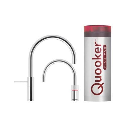 €1125 QUOOKER PRO3 NORDIC ROUND TWINTAP CHROOM - 3NRCHRTT, Huis en Inrichting, Keuken | Keukenbenodigdheden, Ophalen of Verzenden