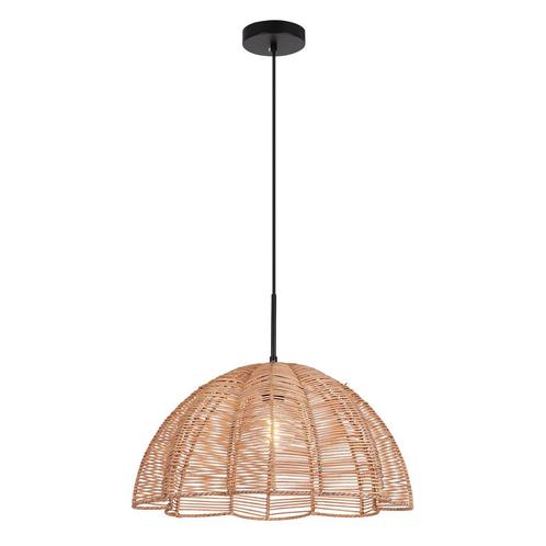 Rotan hanglamp bruin, Heather, Huis en Inrichting, Lampen | Hanglampen, Nieuw, Metaal, 75 cm of meer, Ophalen of Verzenden