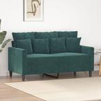 Compacte Bank Fluweel Groen | Tweedekansje | 35% Korting, 75 tot 100 cm, Ophalen of Verzenden, Minder dan 150 cm, Nieuw