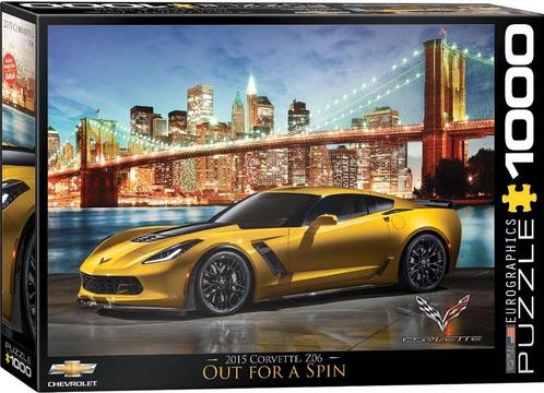 Corvette Z06 Out for a Spin Puzzel (1000 stukjes) |, Hobby en Vrije tijd, Denksport en Puzzels, Nieuw, Verzenden