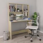 vidaXL Bureau met schappen 110x45x157cm bewerkt hout sonoma, Huis en Inrichting, Bureaus, Verzenden, Nieuw