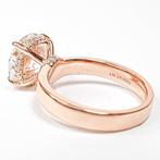 Ring - 14 karaat Roségoud - 4.17ct. tw. Diamant (Lab-grown), Nieuw
