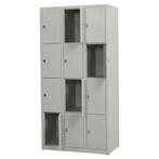 Nieuwe metalen locker | 12 deurs - 3 delig | kluisje | grijs, Nieuw, Modern, Ophalen of Verzenden