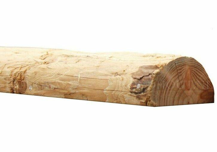 Douglas halfronde palen geschild | Doorsnede 13/14 cm, Le..., Doe-het-zelf en Verbouw, Hout en Planken, Nieuw, Verzenden