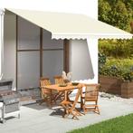 vidaXL Vervangingsdoek voor luifel 4,5x3,5 m crèmekleurig, Tuin en Terras, Verzenden, Nieuw