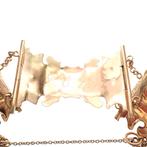 Antiek gouden armband van bijbel slot uit 1858 | Ø 60 mm, Ophalen of Verzenden, Gebruikt, Overige kleuren, Goud