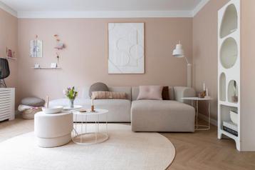 Beige elementenbank met longchair van By SIDDE beschikbaar voor biedingen