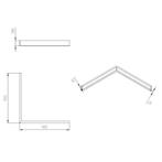 Wiesbaden Voorzetpaneel met Poten voor Douchebak - 90x90x4cm, Ophalen of Verzenden