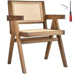 Eetkamerstoel Lizzy met Weens vlechtwerk in boho-stijl - lic, Huis en Inrichting, Stoelen, Verzenden, Nieuw