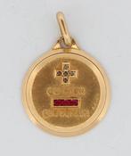 Zonder minimumprijs - A. Augis - Hanger - 18 karaat Geel, Sieraden, Tassen en Uiterlijk, Antieke sieraden