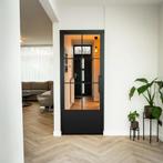 Stalen Binnendeur - 6 Vlaks met kickplate - Helder glas, Doe-het-zelf en Verbouw, Deuren en Horren, Minder dan 80 cm, Binnendeur