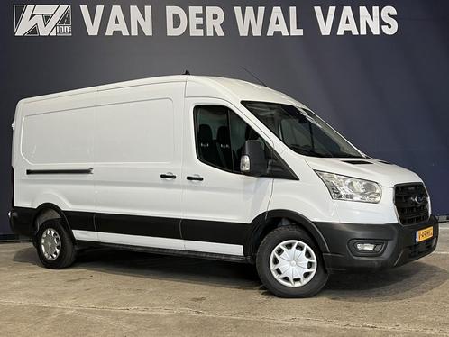 Ford Transit 2.0 TDCI 130pk L3H2 Euro6 # Airco | Navigatie |, Auto's, Bestelauto's, Handgeschakeld, Diesel, Wit, Ford, Ophalen of Verzenden