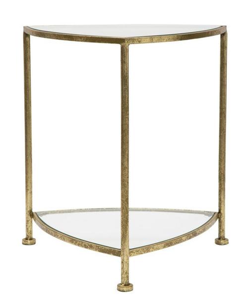 BESTE KANT 2 PLANKEN DRIEHOEK CM 45X45X50, Huis en Inrichting, Tafels | Sidetables, Ophalen of Verzenden
