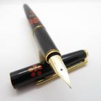 Platinum - Maki-e with Japanese apricot blossom design - 14K, Nieuw