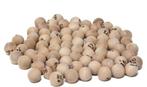 Lotto kien ballen 90 stuks hout (25 mm) | Engelhart -, Hobby en Vrije tijd, Gezelschapsspellen | Bordspellen, Nieuw, Verzenden