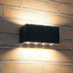 Solar LED wandlamp Olaf - Up down light - Rechthoek model, Tuin en Terras, Overige materialen, Verzenden, Minder dan 50 watt, Overige typen