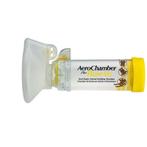 AeroChamber Flow-VU met kindermasker - geel - 1-4jr, Diversen, Verzenden, Nieuw
