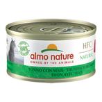 24x Almo Nature HFC Natural Kattenvoer Tonijn - Mais 70 gr, Dieren en Toebehoren, Verzenden