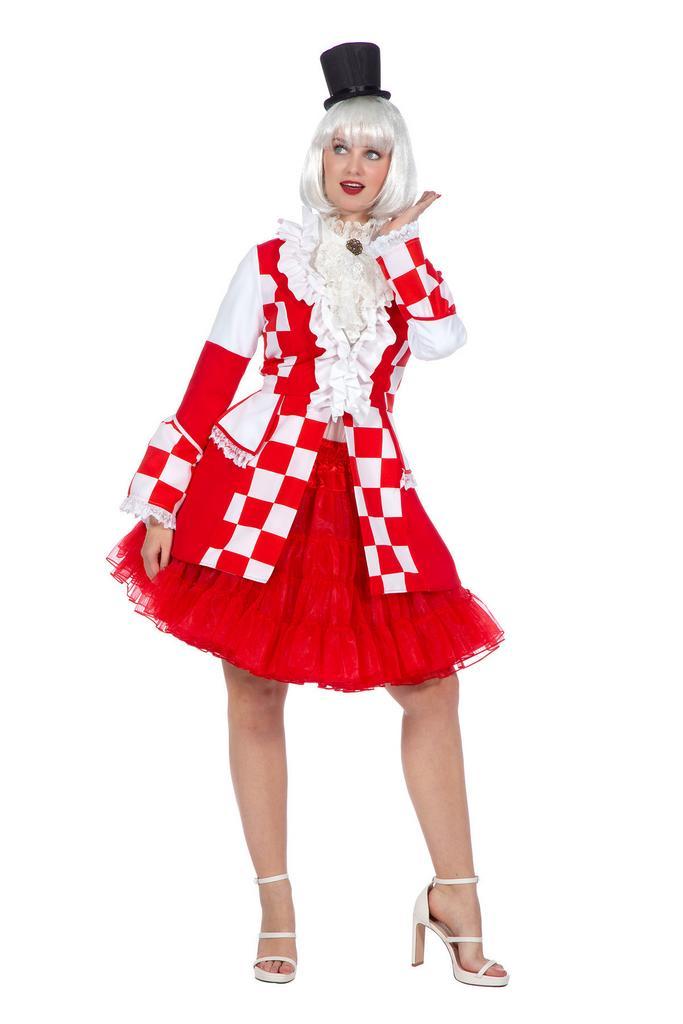 Jas Brabant Dames Rood/Wit Premium, Kleding | Dames, Carnavalskleding en Feestkleding, Nieuw, Ophalen of Verzenden