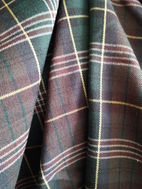 Tartan in zuivere wol van gemiddelde dikte 600x140 - Textiel, Antiek en Kunst, Antiek | Kleden en Textiel