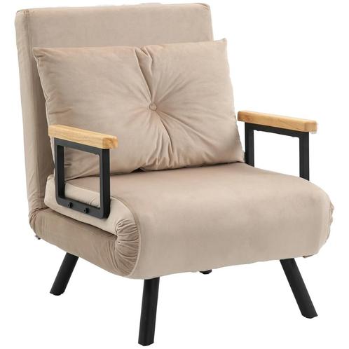 TRUUSK Slaapbank Relaxstoel Met Bedfunctie Gastenbed Fluweel, Huis en Inrichting, Fauteuils, Nieuw, Verzenden