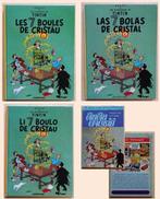 Hergé - 4 Vier vertalingen van De 7 Kristallen Bollen,, Boeken, Nieuw