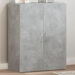 vidaXL Archiefkast 60x32x77,5 cm bewerkt hout betongrijs, Huis en Inrichting, Kasten | Roldeurkasten en Archiefkasten, Verzenden