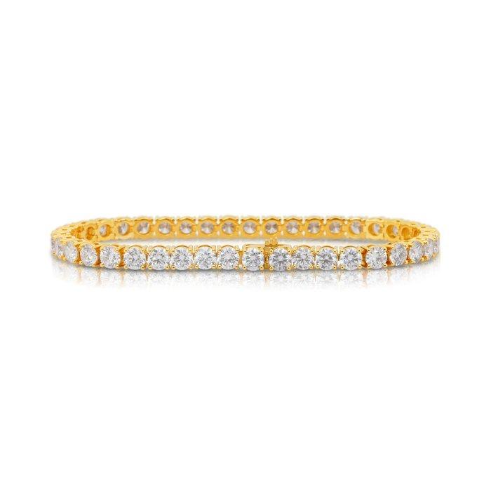 Armband - 18 karaat Geel goud - 13.36ct. tw. Diamant, Sieraden, Tassen en Uiterlijk, Armbanden