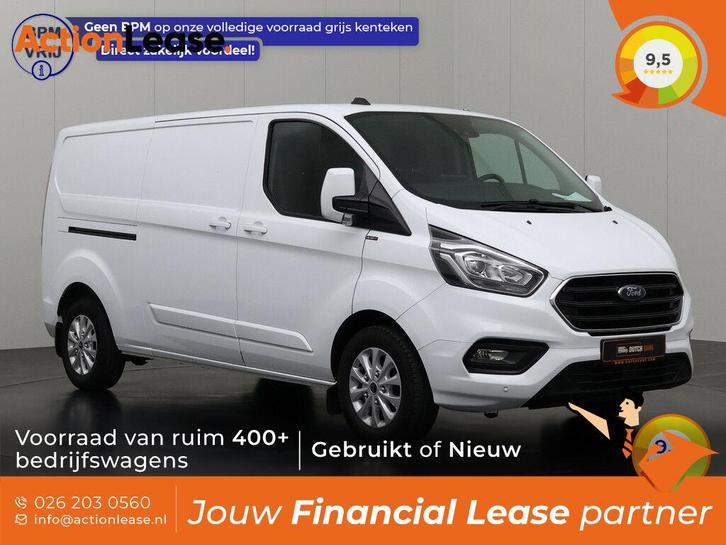 Ford Transit Custom Bestelbus L2 H1 2022 Diesel, Auto's, Ford, Te koop, Zwart, Handgeschakeld, Financial lease, BTW verrekenbaar