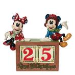 Mickey & Minnie Mouse Kerstmis Kalender 19cm, Verzamelen, Ophalen of Verzenden, Nieuw