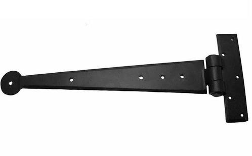 Gesmeed T-scharnier 306 mm ijzer zwart, Doe-het-zelf en Verbouw, Hang- en Sluitwerk, Nieuw, Ophalen of Verzenden