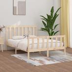 vidaXL Bedframe massief hout 120x200 cm, Huis en Inrichting, Slaapkamer | Bedden, Bruin, Verzenden, Nieuw, Twijfelaar
