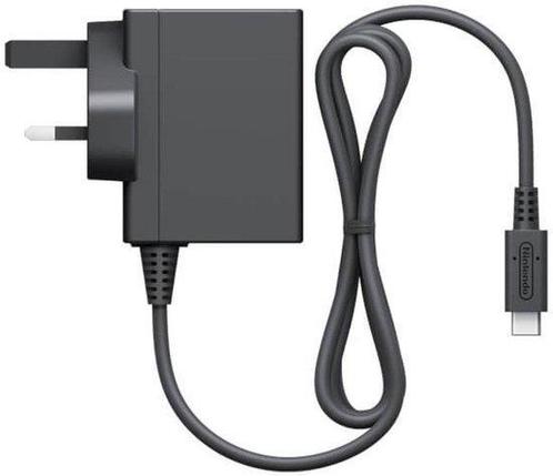 Nintendo Switch AC adapter (UK-plug) / Kabel voor stroom, Spelcomputers en Games, Spelcomputers | Overige, Zo goed als nieuw, Ophalen of Verzenden