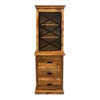 Buffetkast Mangohout Milan 65 X, Huis en Inrichting, Kasten | Buffetkasten, Nieuw, 50 tot 100 cm, Industriële meubels, 25 tot 50 cm