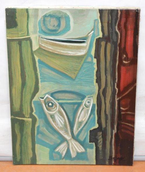 Narcís Pons Junyer (1922-2016) - Alegoría al mar, Antiek en Kunst, Kunst | Schilderijen | Klassiek