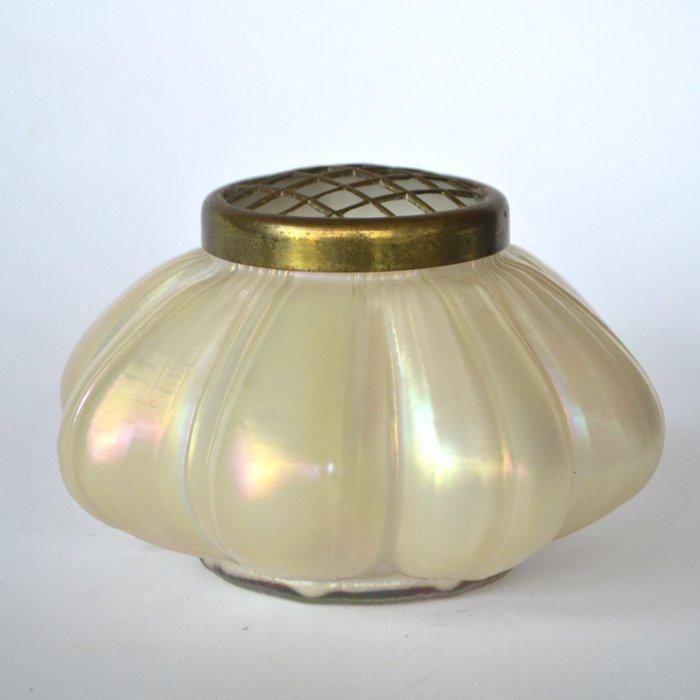 Kralik - Vaas - Glas, Messing, Antiek en Kunst, Antiek | Glas en Kristal