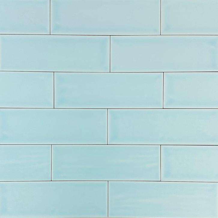 Wandtegel aria licht blauw mat 10x30 wandtegel, Doe-het-zelf en Verbouw, Tegels, Wandtegels, Nieuw, 10 m² of meer, Keramiek, Ophalen