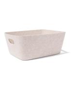 HEMA Mand 33x14cm vilt beige, Verzenden, Nieuw