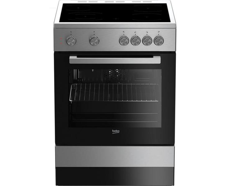 Beko FSM67010GX fornuis Vrijstaand fornuis Keramisch Zwart,, Witgoed en Apparatuur, Fornuizen, Nieuw, 95 cm of meer, Ophalen of Verzenden
