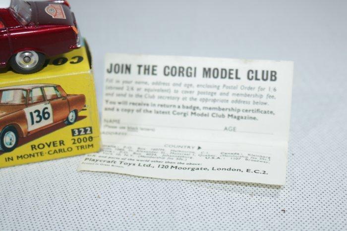 Corgi 1:43 - Modelauto - Corgi Toys 322 Rover 2000 in Monte, Hobby en Vrije tijd, Modelauto's | 1:5 tot 1:12