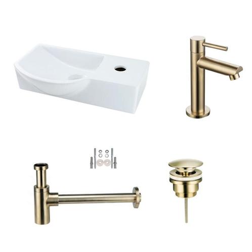 Sani Royal Fonteinset Keramiek Bee met kraan,, Tuin en Terras, Waterpartijen en Fonteinen