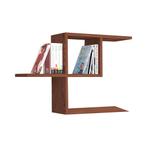 [en.casa] Wandrek Hadsel 75x22x50 cm wengé, Huis en Inrichting, Woonaccessoires | Wandplanken en Boekenplanken, Verzenden, Nieuw
