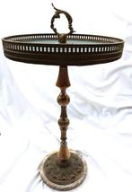 Bijzettafel - Vernikkeld messing, Verguld brons