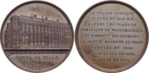Bronze-medaille 1851 medaille von Jacques Wiener 1815 bis..., Postzegels en Munten, Penningen en Medailles, Verzenden