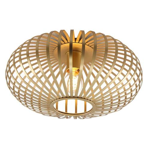 Industriële plafonnière goud, Lieve, Huis en Inrichting, Lampen | Plafondlampen, Nieuw, Metaal, Ophalen of Verzenden