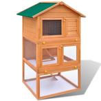 Houten Konijnenkooi | Tweedekansje | Ruim & Veilig, Dieren en Toebehoren, 100 cm of meer, Ophalen of Verzenden, 75 tot 110 cm